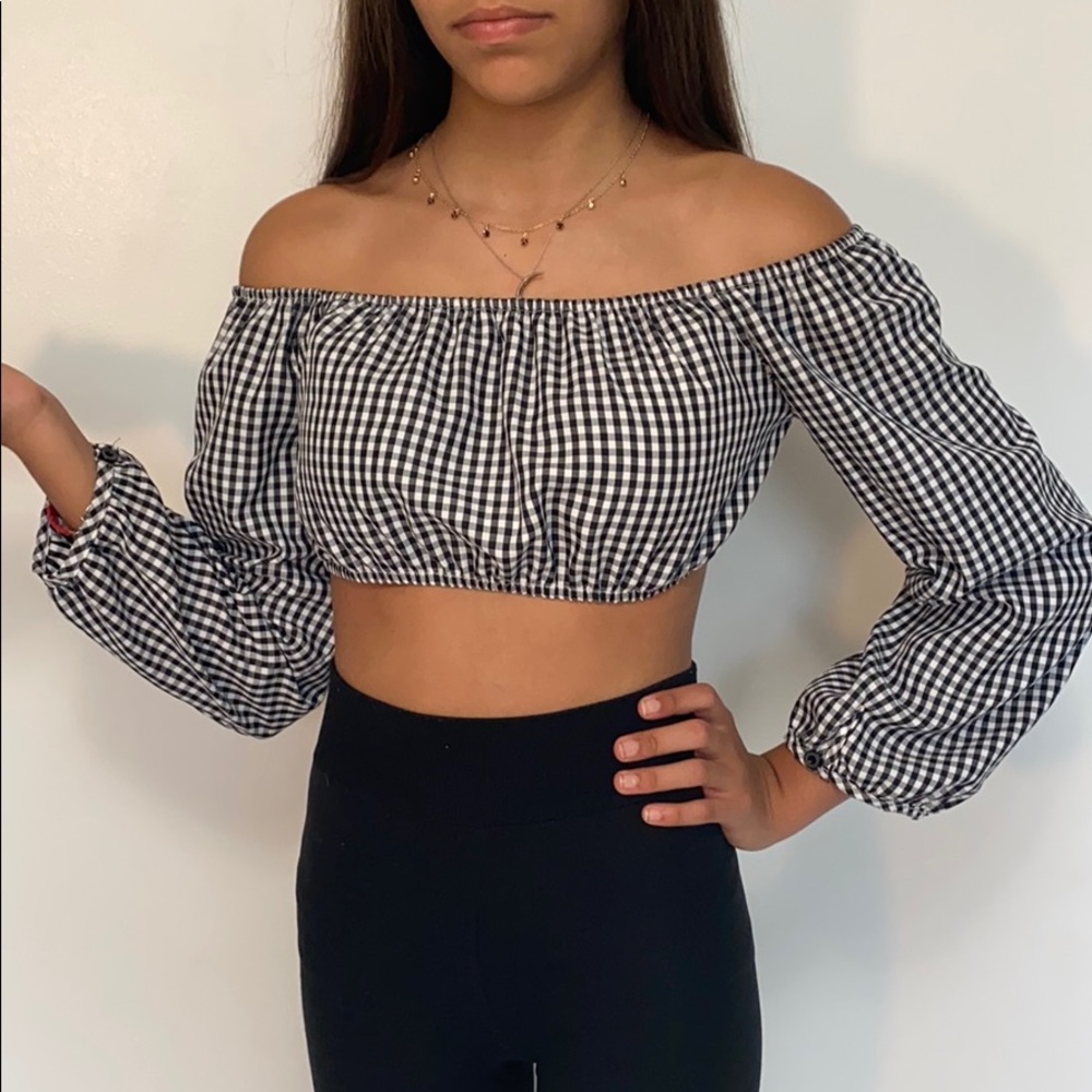 Gingham style crop